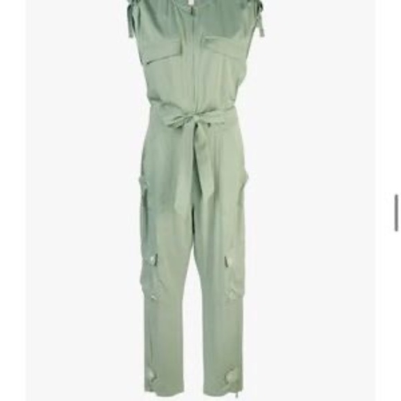 Jonathan Simkhai Twill Fly Boilersuit - Size 6 - Picture 2 of 5
